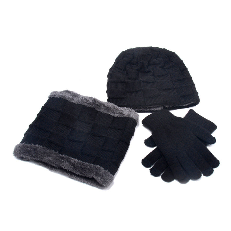 Hat Scarf Gloves Three-piece Collection - Frazeshop