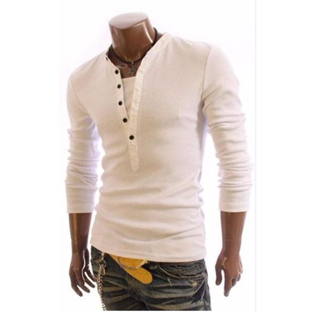 British Style Mens V-neck T-Shirt - Frazeshop
