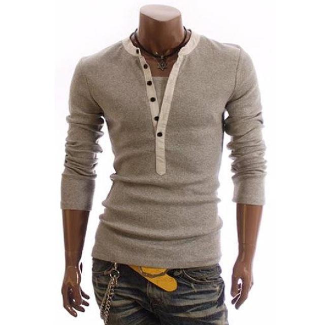 British Style Mens V-neck T-Shirt - Frazeshop