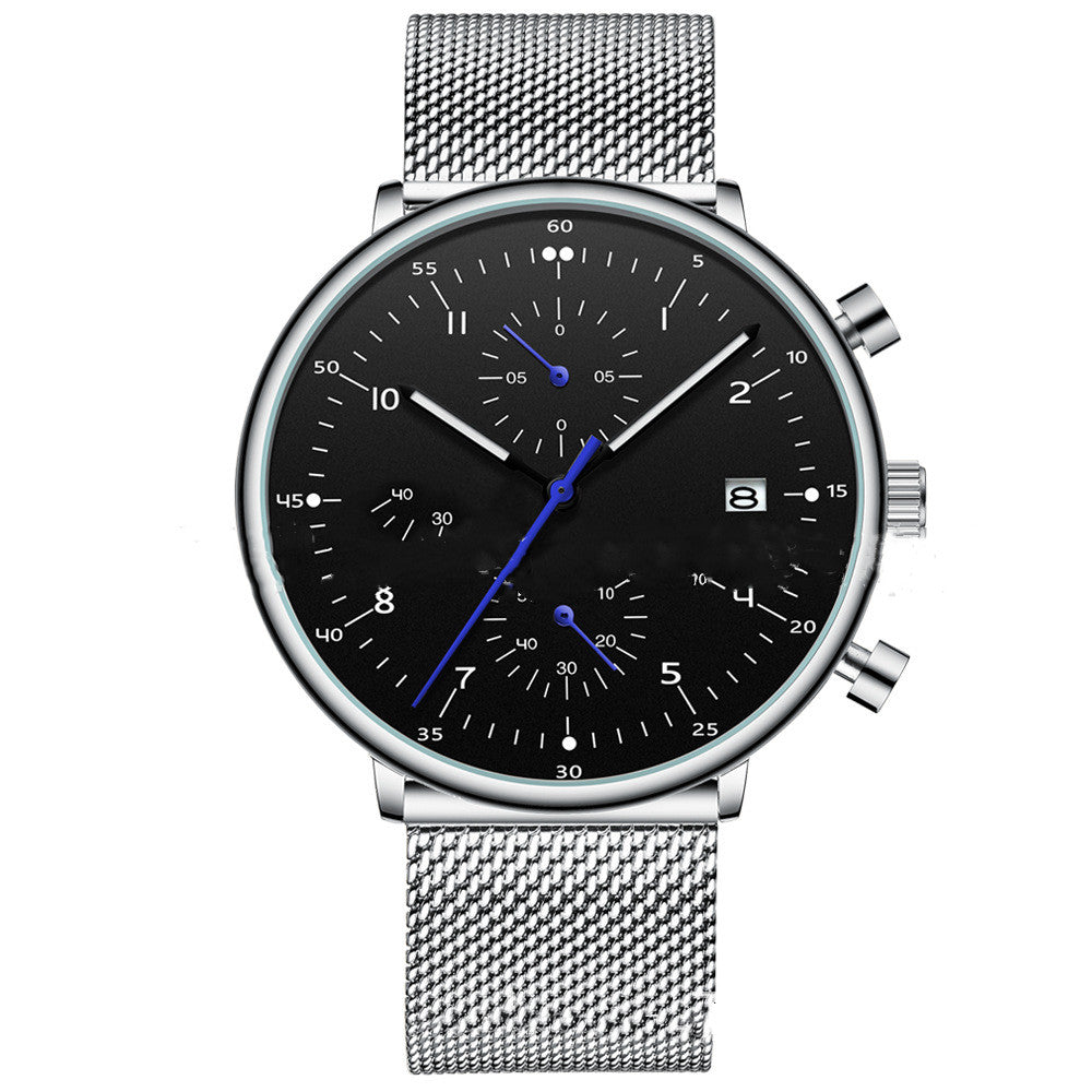 Men's Stainless Steel Wrist Watch - Frazeshop