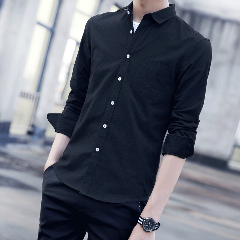 Long-Sleeved Casual Men's Shirt - Frazeshop
