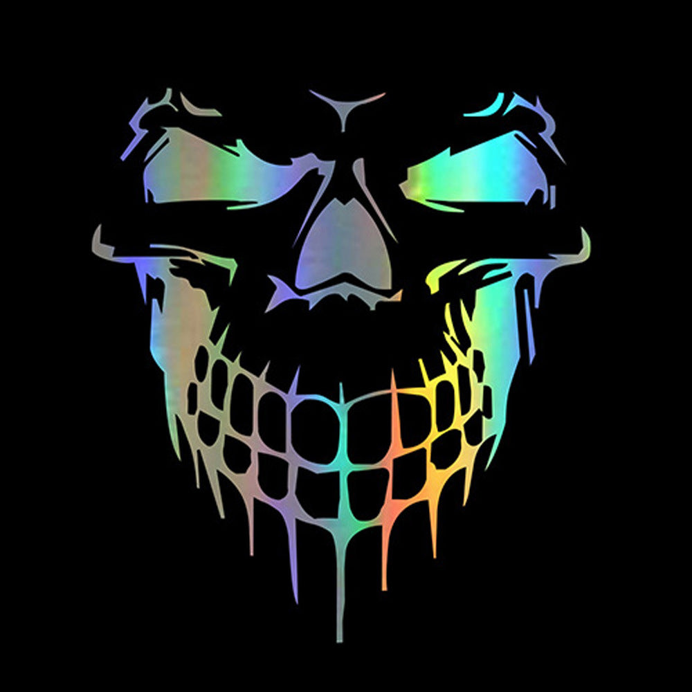 Hood Sticker Side Door Sticker Skull Head Reflective Car Sticker - Frazeshop