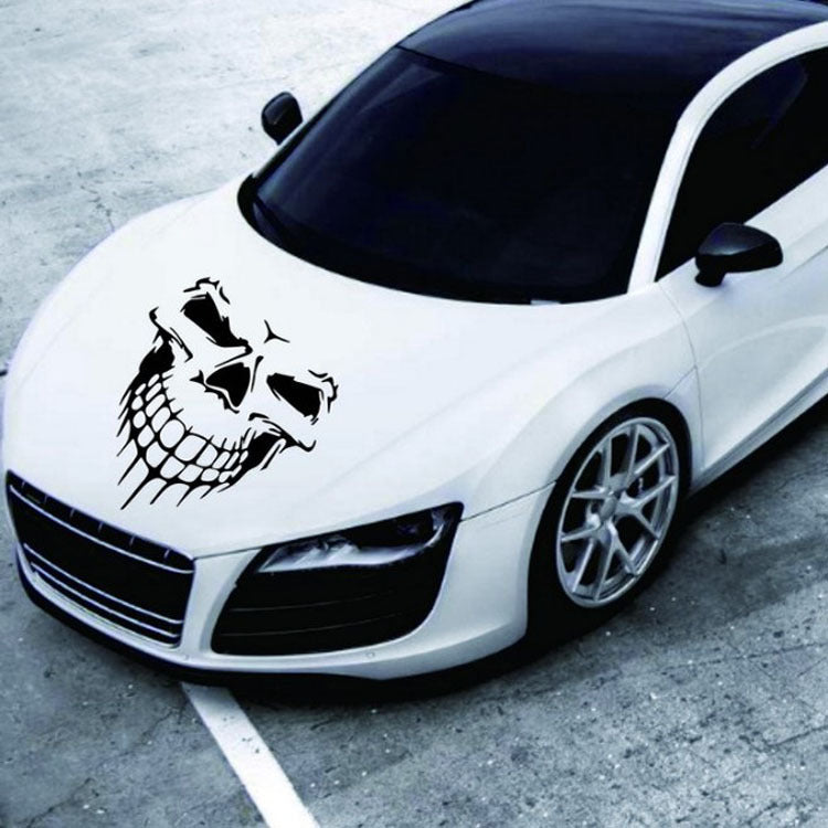 Hood Sticker Side Door Sticker Skull Head Reflective Car Sticker - Frazeshop