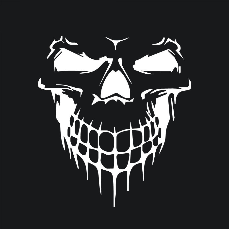Hood Sticker Side Door Sticker Skull Head Reflective Car Sticker - Frazeshop