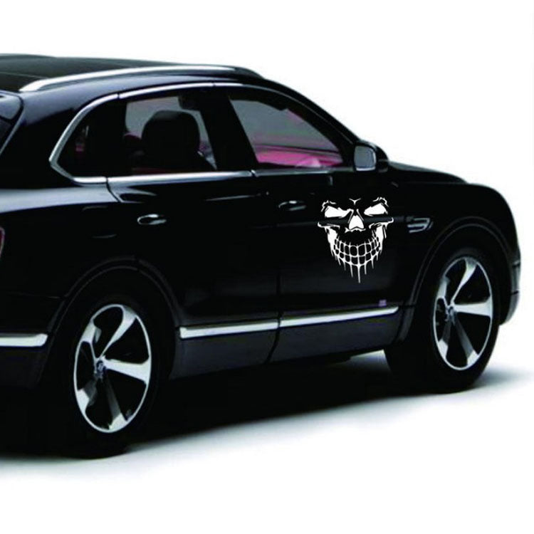 Hood Sticker Side Door Sticker Skull Head Reflective Car Sticker - Frazeshop
