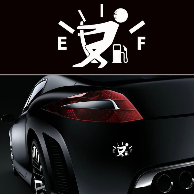 Funny Car Sticker Pull Fuel Tank Pointer Ef Fuel Tank Car Sticker Fuel Tank Vinyl Sticker Decal - Frazeshop