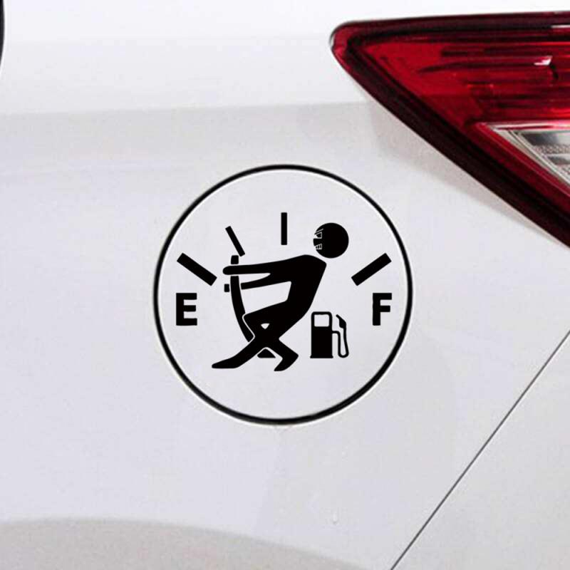Funny Car Sticker Pull Fuel Tank Pointer Ef Fuel Tank Car Sticker Fuel Tank Vinyl Sticker Decal - Frazeshop
