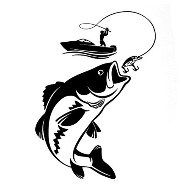 Fishing Car Stickers Fish Car Stickers Wall Stickers Waterproof Stickers - Frazeshop