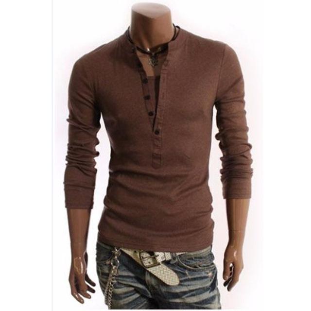 British Style Mens V-neck T-Shirt - Frazeshop