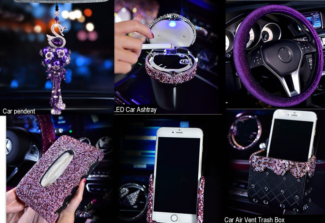Rhinestone Car Accessories For Women - Frazeshop