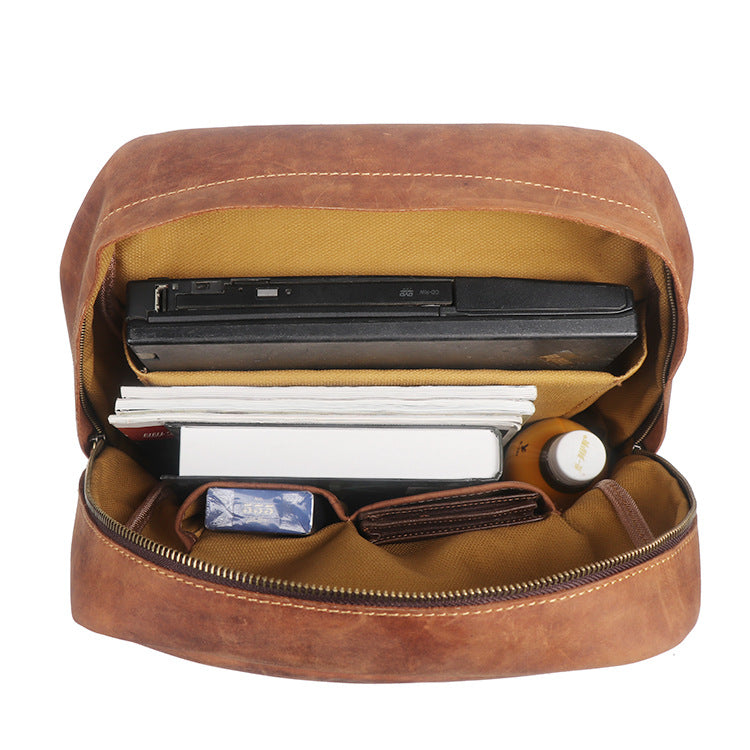 Luxury Leather Retro Backpack - Frazeshop