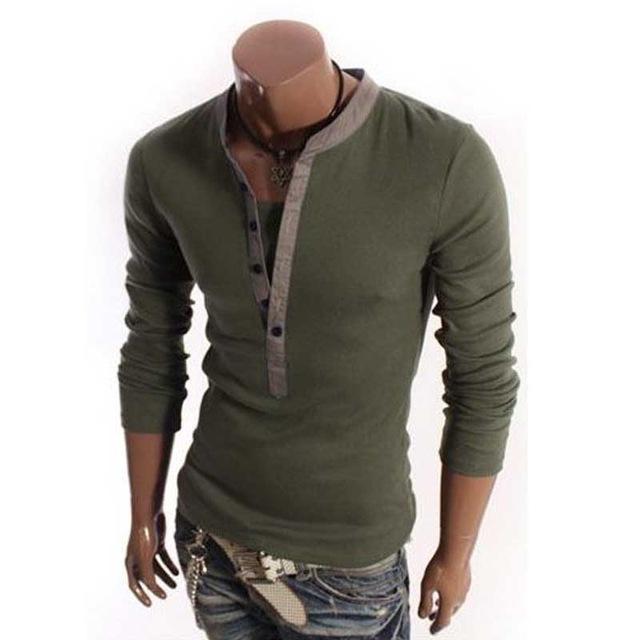 British Style Mens V-neck T-Shirt - Frazeshop