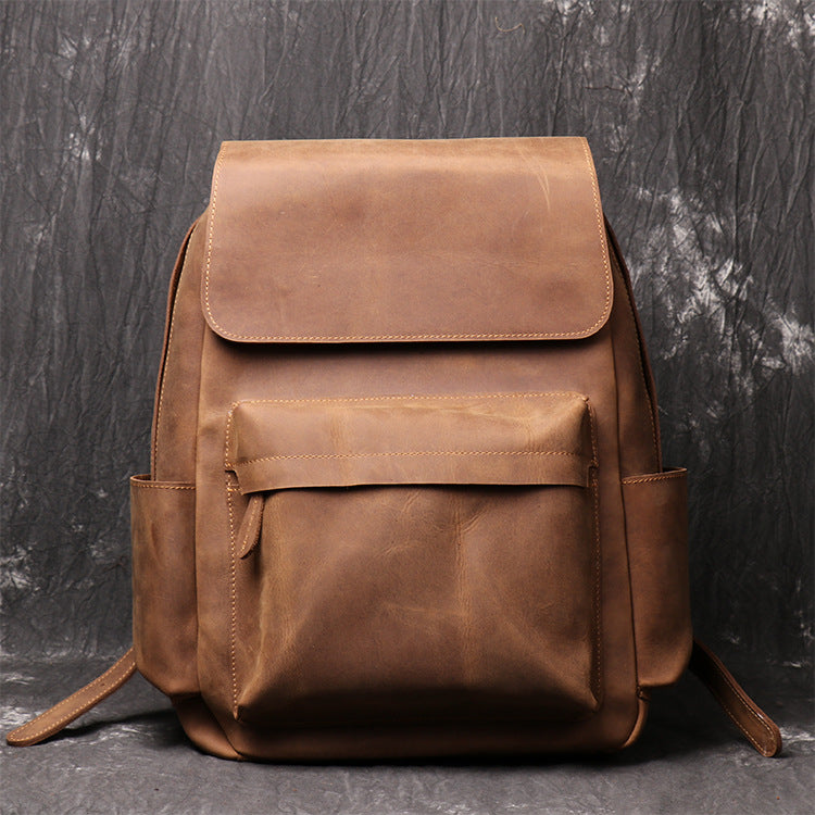 Luxury Leather Retro Backpack - Frazeshop