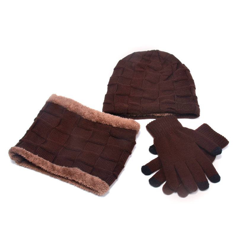 Hat Scarf Gloves Three-piece Collection - Frazeshop