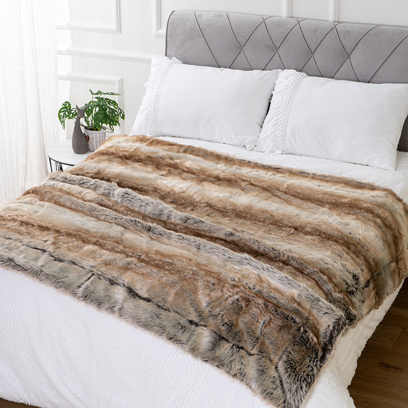Luxury Faux Fur Throw Blanket - Frazeshop