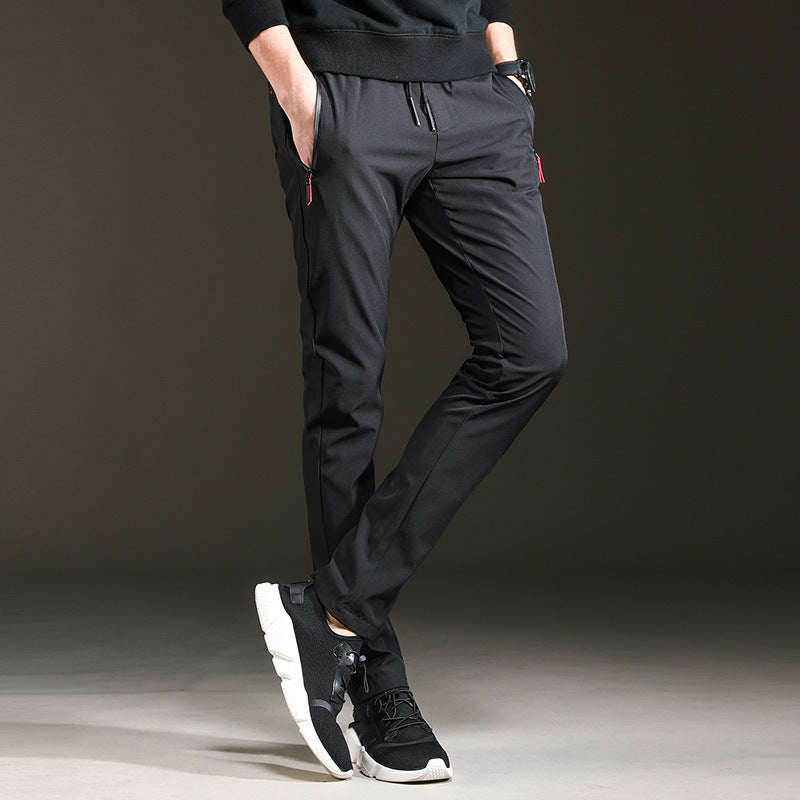 Trendy Slim Mens Pants Loose Cropped Sweatpants - Frazeshop