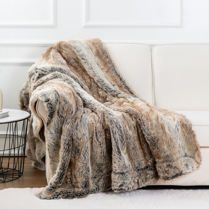 Luxury Faux Fur Throw Blanket - Frazeshop
