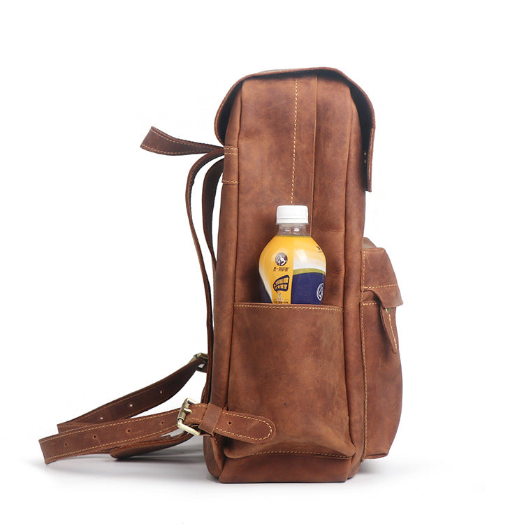 Luxury Leather Retro Backpack - Frazeshop