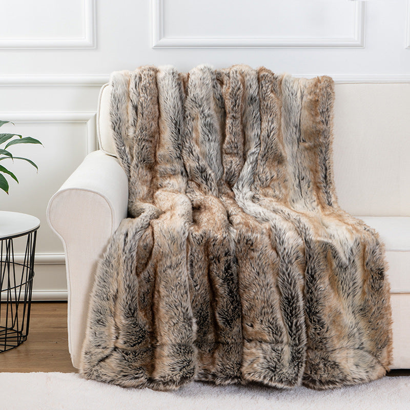 Luxury Faux Fur Throw Blanket - Frazeshop