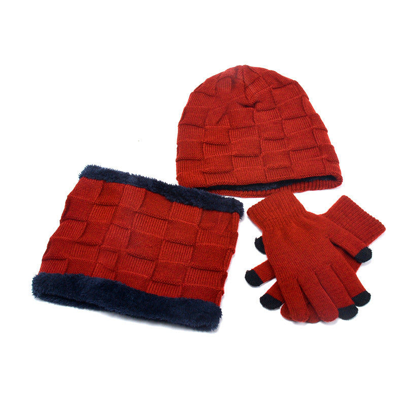 Hat Scarf Gloves Three-piece Collection - Frazeshop
