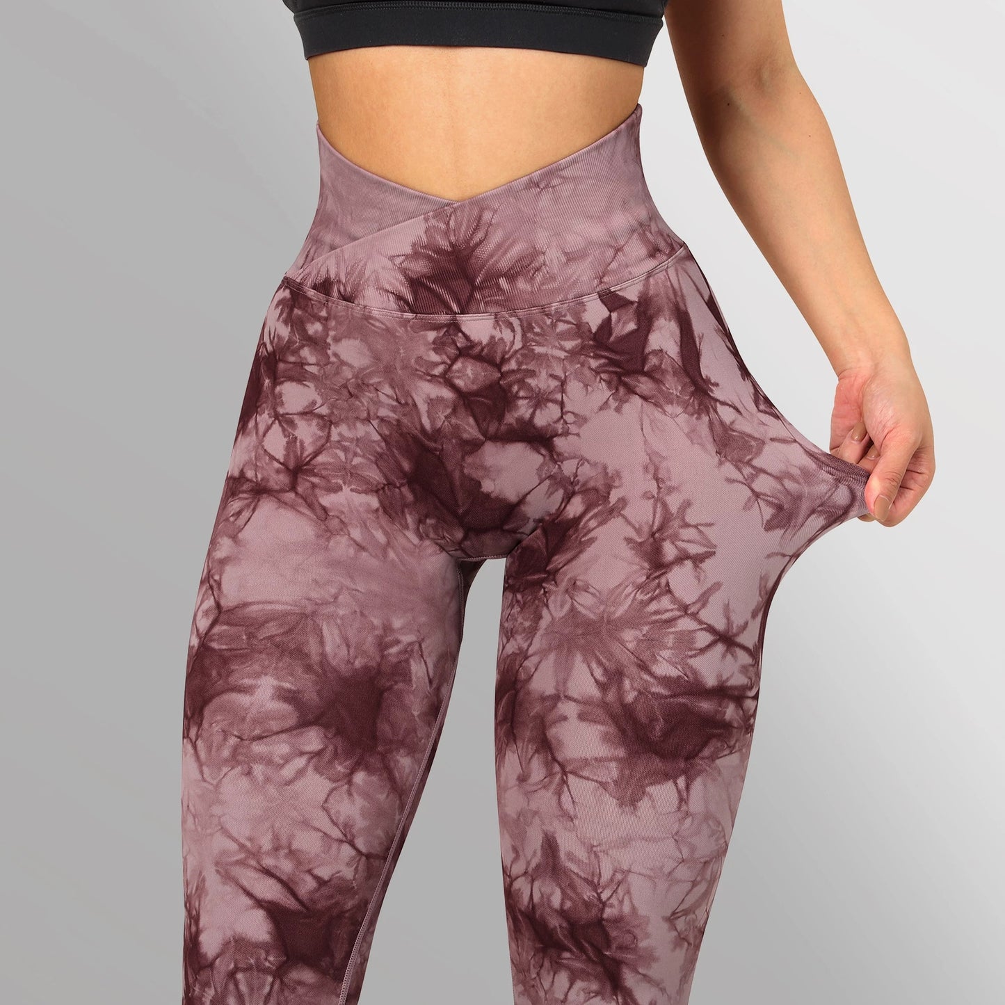 Seamless Tie Dye Leggings Women Yoga Pants Push Up Sport Fitness Running Gym Leggings - Frazeshop