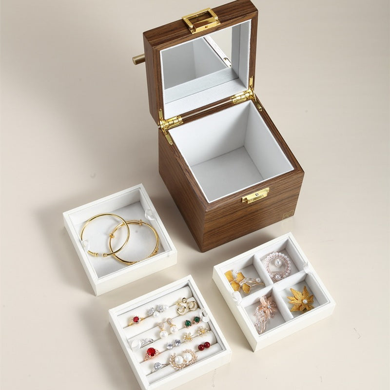 Classical Wooden Jewelry Storage Box - Frazeshop