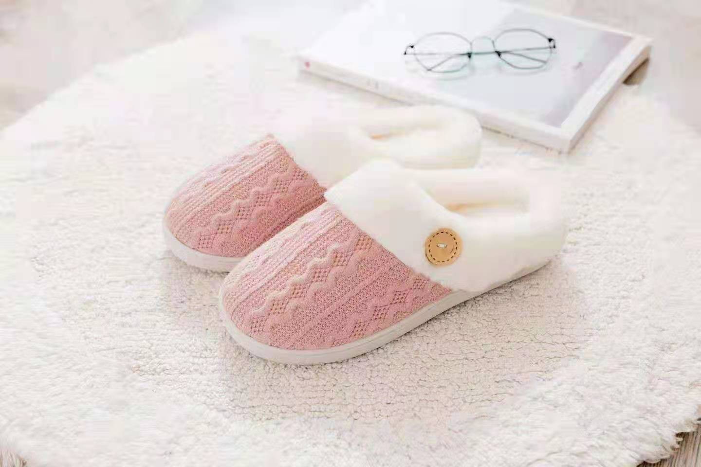 European Size Cotton Wool Slippers - Frazeshop