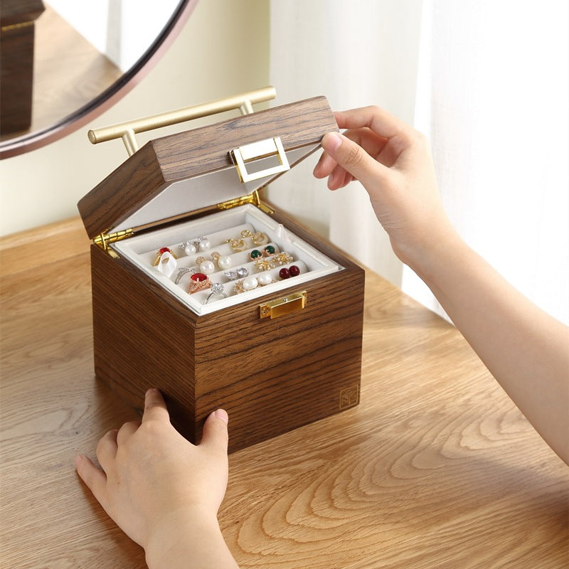 Classical Wooden Jewelry Storage Box - Frazeshop