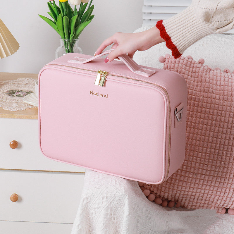Smart LED Cosmetic Case With Mirror - Frazeshop