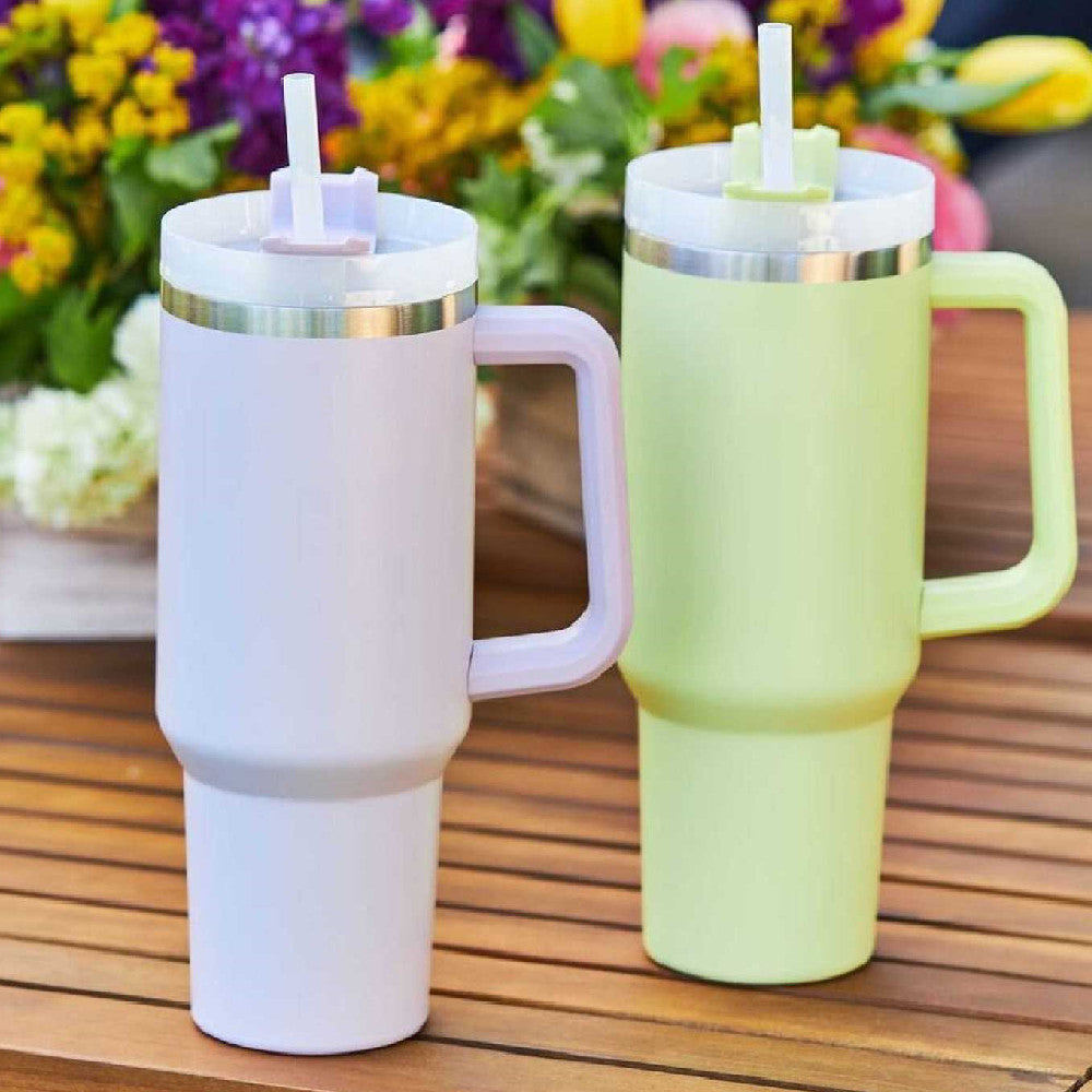 Insulation Cup With Handle | Stainless Steel Water Bottle - Frazeshop