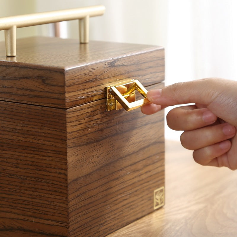 Classical Wooden Jewelry Storage Box - Frazeshop