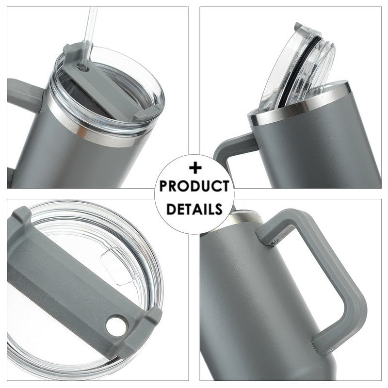Insulation Cup With Handle | Stainless Steel Water Bottle - Frazeshop