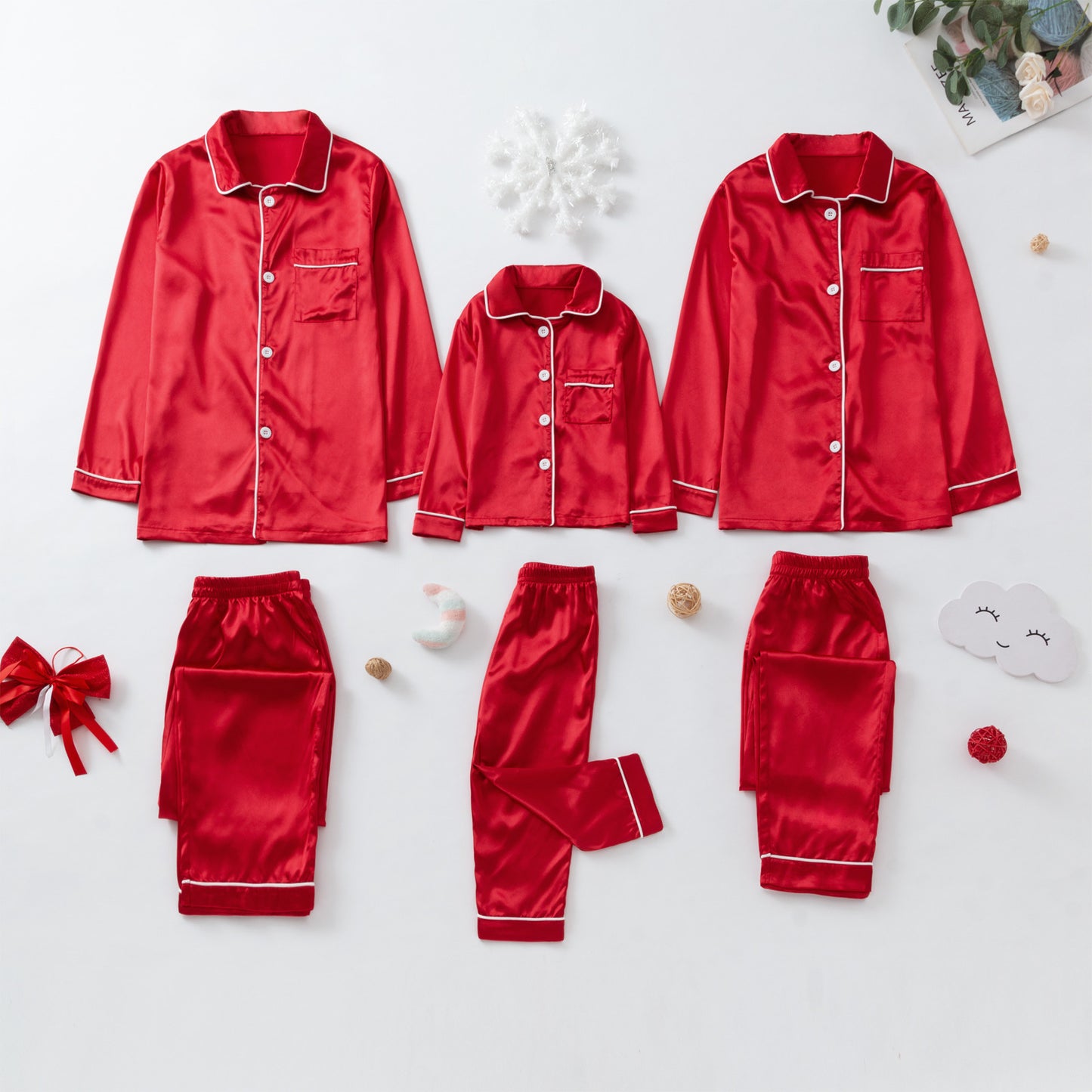 Long-sleeved Pajamas Ice Silk Home Wear - Frazeshop