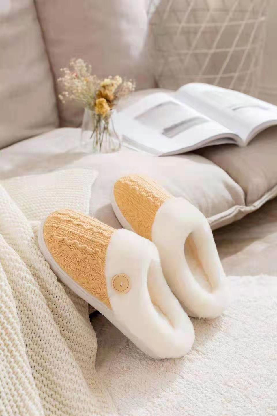 European Size Cotton Wool Slippers - Frazeshop
