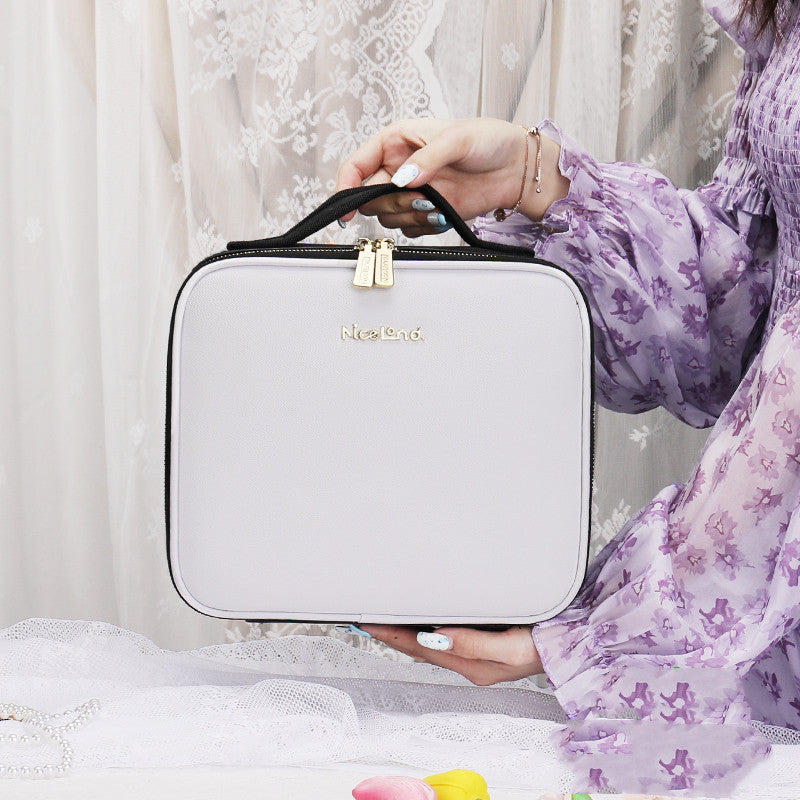 Smart LED Cosmetic Case With Mirror - Frazeshop