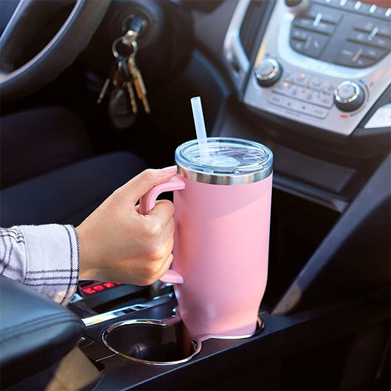 Insulation Cup With Handle | Stainless Steel Water Bottle - Frazeshop