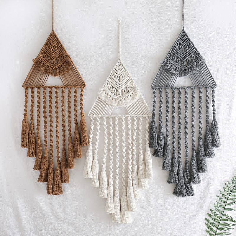 Handwoven Home Decor Triangle Dream Catcher Pendant - Frazeshop