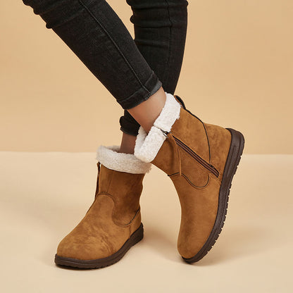 Warm Fleece Short Boots - Frazeshop