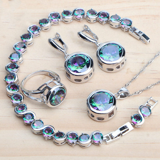 Women's Sterling Silver Jewelry Set - Frazeshop