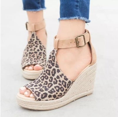 Straw Wedge Women's Heels