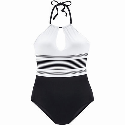 One-piece Modern Striped Swimsuit - Frazeshop