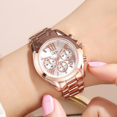 Luxury rose gold women casual watch - Frazeshop