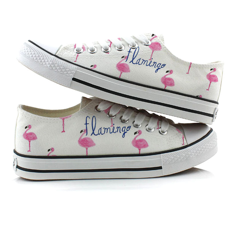 Flamingo canvas shoes - Frazeshop