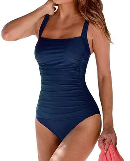 Women's Swimwear with Solid Shoulder Straps - Frazeshop