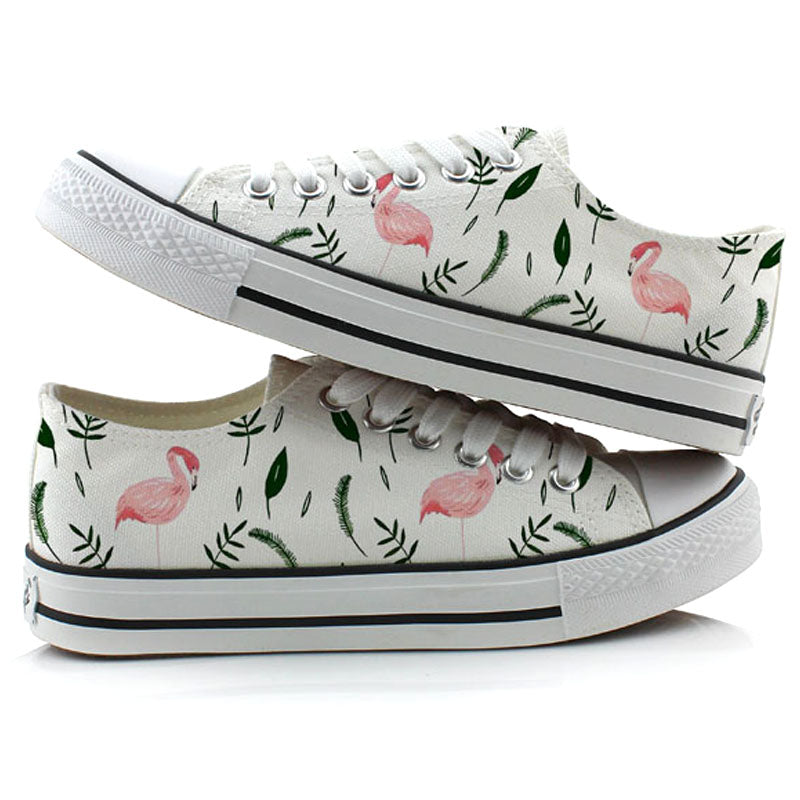 Flamingo canvas shoes - Frazeshop