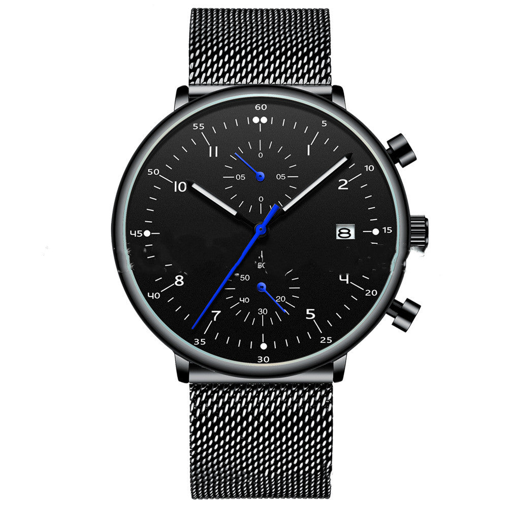 Men's Stainless Steel Wrist Watch - Frazeshop