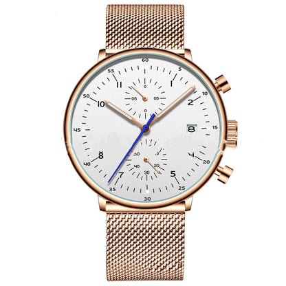 Men's Stainless Steel Wrist Watch - Frazeshop