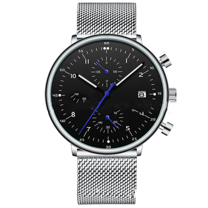 Men's Stainless Steel Wrist Watch - Frazeshop