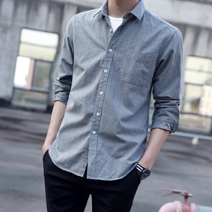Long-Sleeved Casual Men's Shirt - Frazeshop