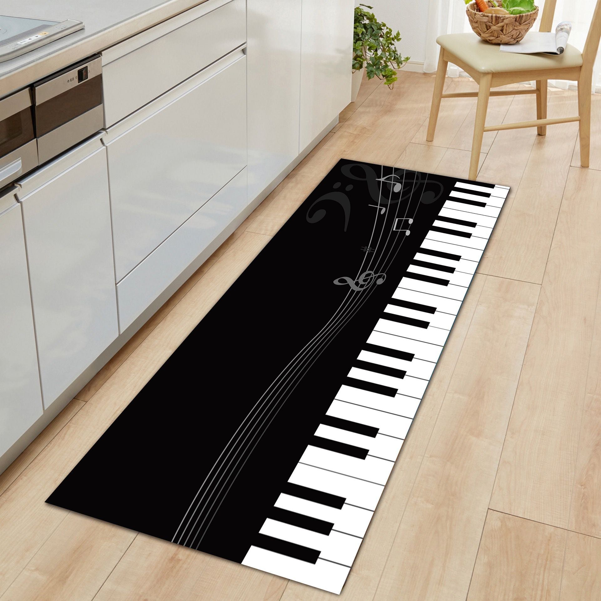 Piano Printed Kitchen/Living Room Decor Rug - Frazeshop